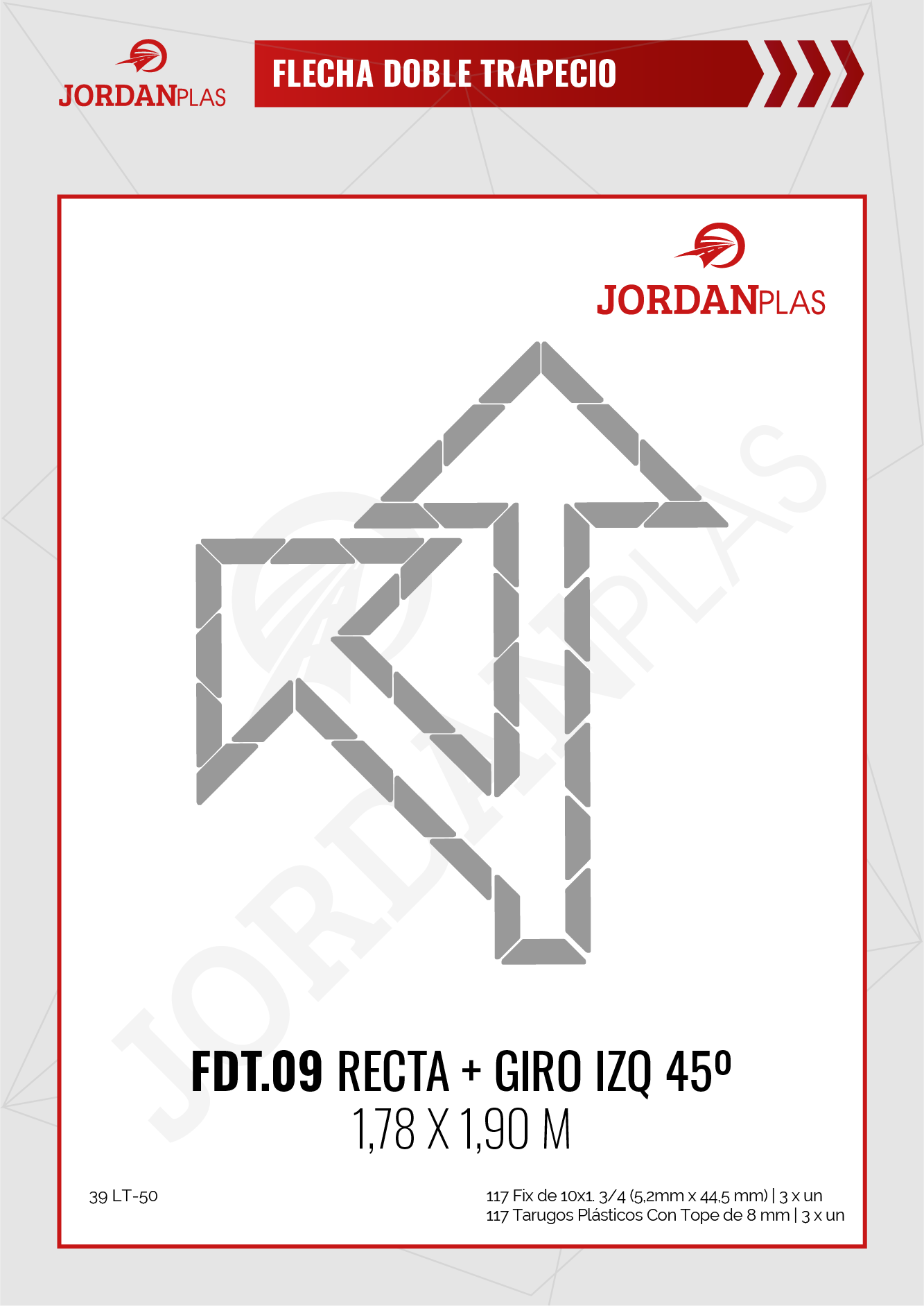 FDT09 Recta + Giro Izq 45°